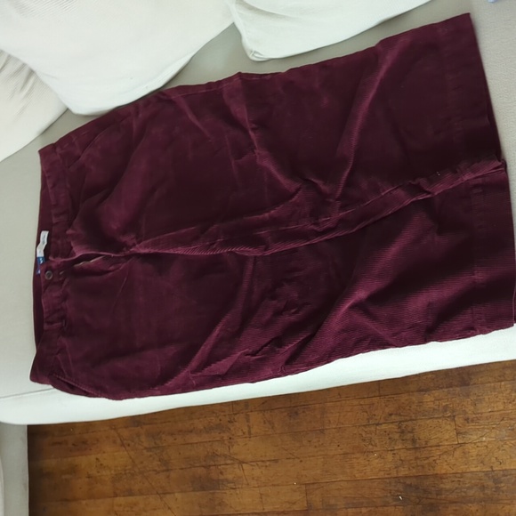 Burgundy High-Rise Wide Leg Corduroy Pants - Picture 4 of 4
